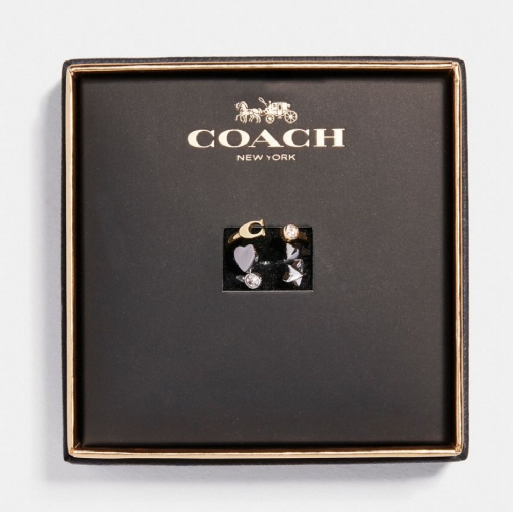 🚫 SOLD! NWT coach stardust rings